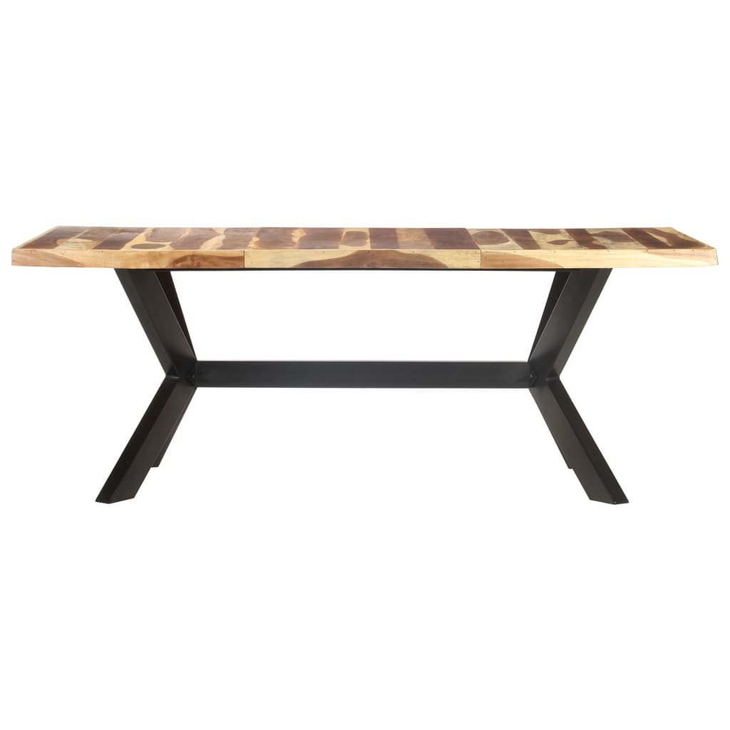 Esstisch 200x100x75 cm Massivholz in Palisander-Optik