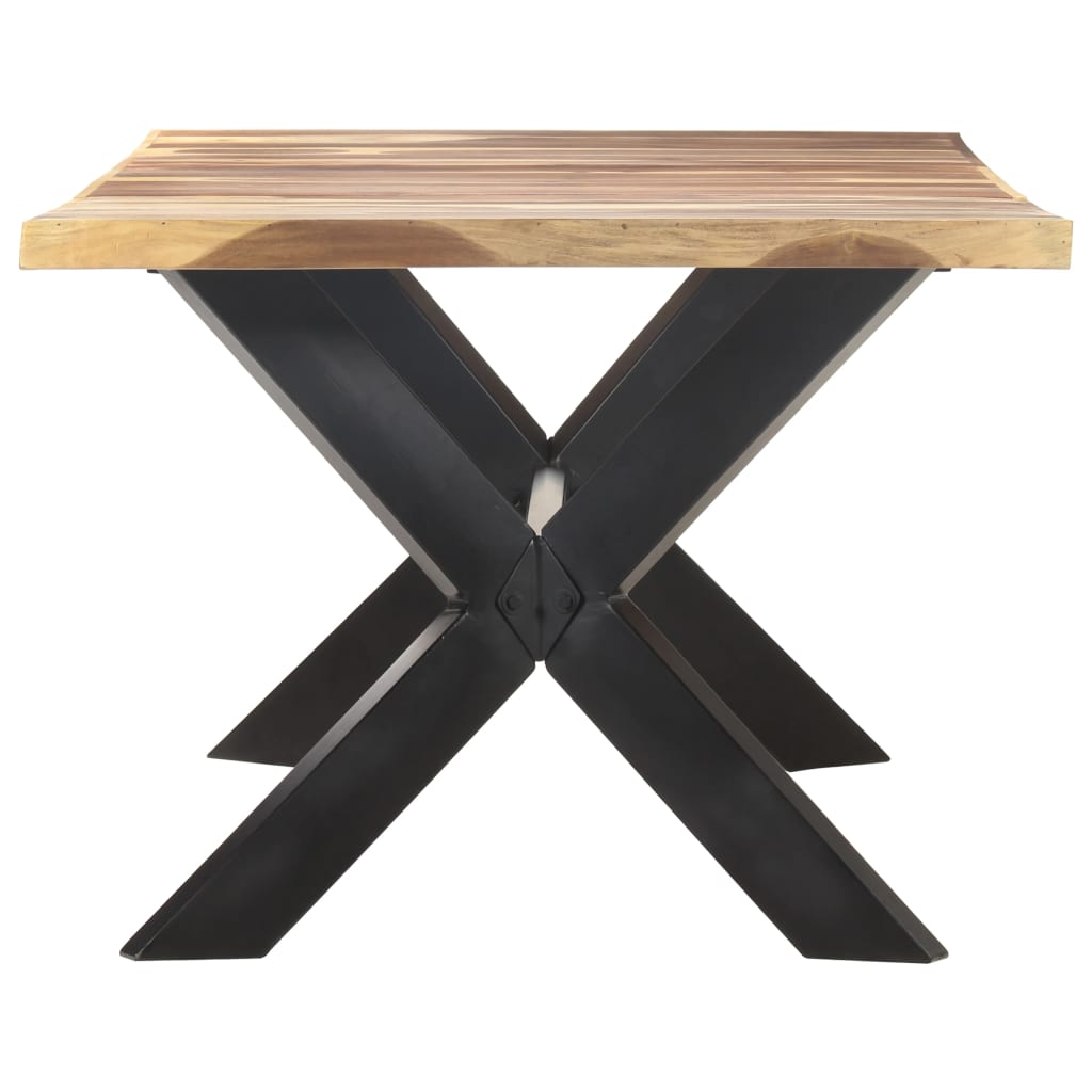 Esstisch 200x100x75 cm Massivholz in Palisander-Optik