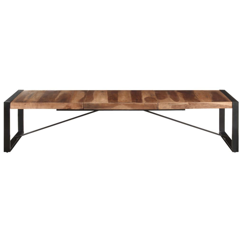Couchtisch 180x90x40 cm Massivholz mit Palisander-Finish
