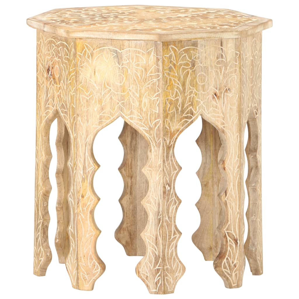 Beistelltisch Ø48 cm Massivholz Mango
