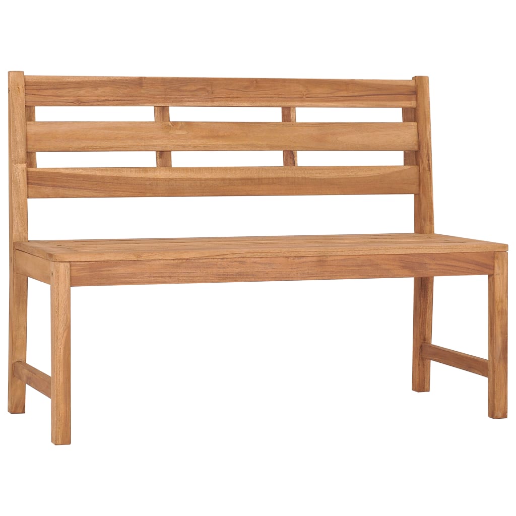 Gartenbank 120 cm Massivholz Teak