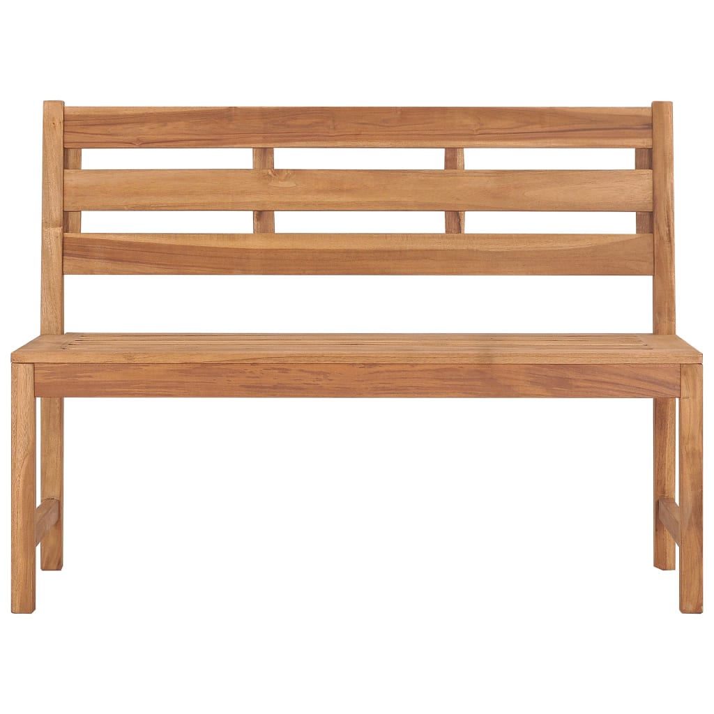 Gartenbank 120 cm Massivholz Teak