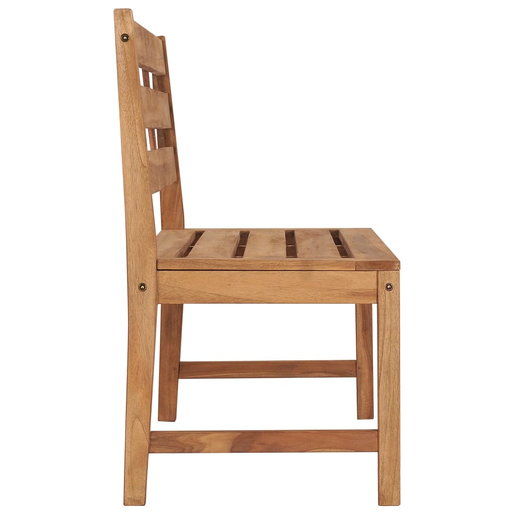 Gartenbank 120 cm Massivholz Teak