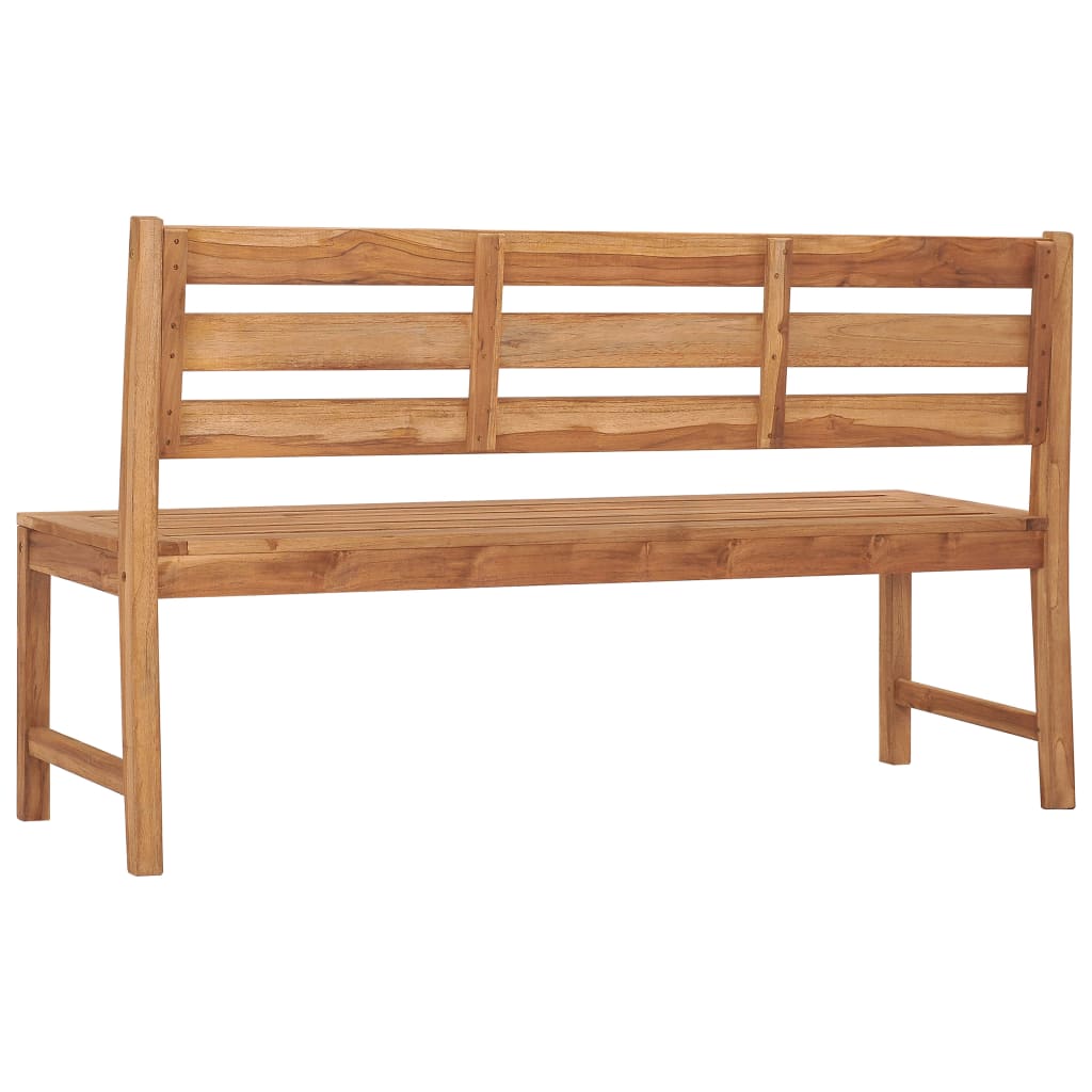 Gartenbank 150 cm Massivholz Teak