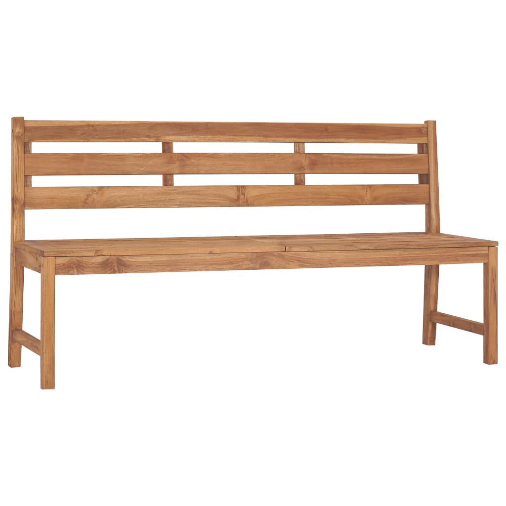 Gartenbank 170 cm Massivholz Teak