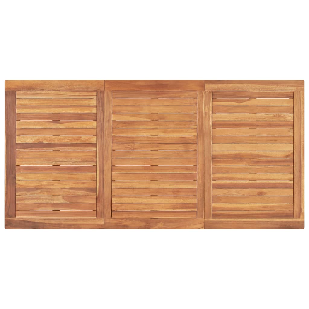 Garten-Esstisch 160x80x77 cm Teak Massivholz