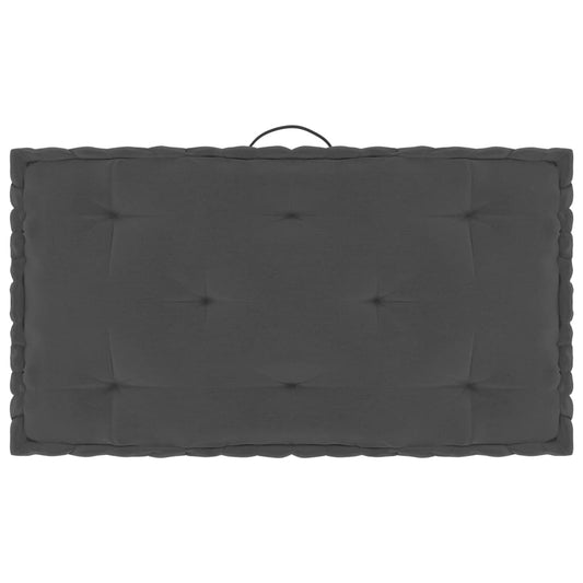 Paletten-Bodenkissen Anthrazit 73x40x7 cm Baumwolle