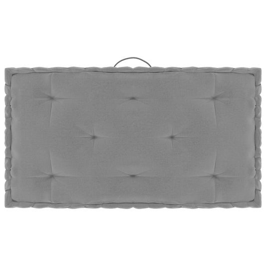 Paletten-Bodenkissen Grau 73x40x7 cm Baumwolle