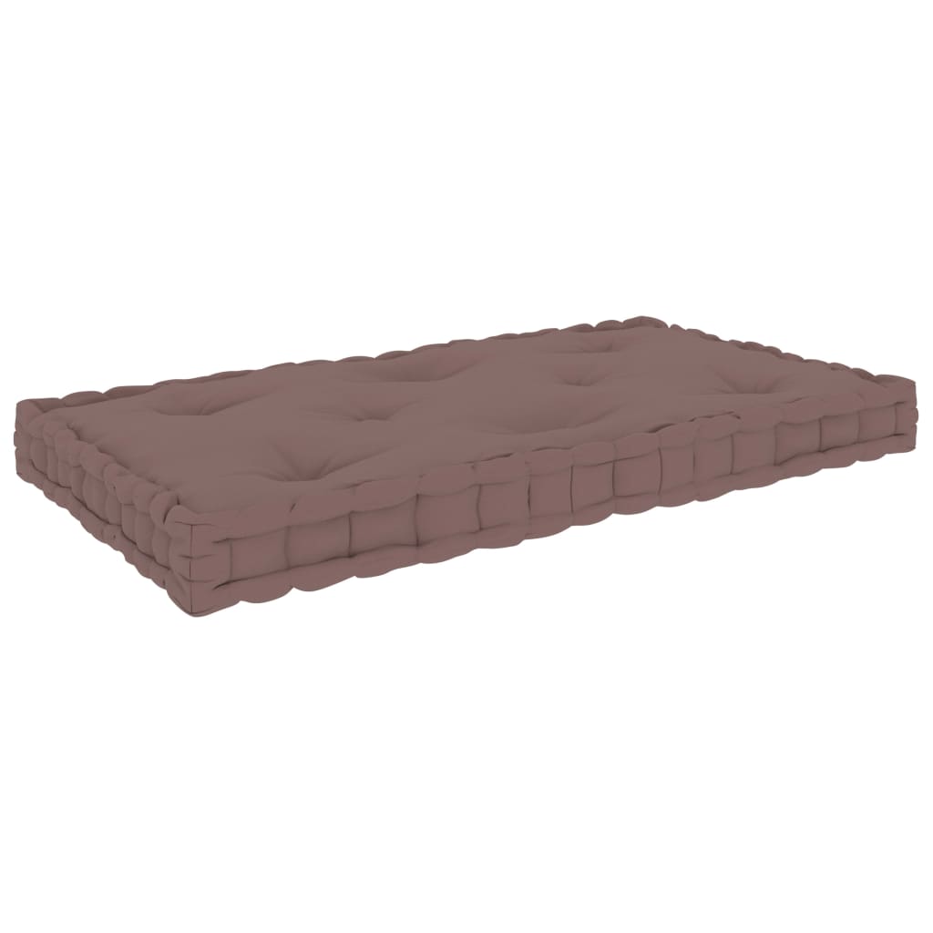 Paletten-Bodenkissen Taupe 73x40x7 cm Baumwolle