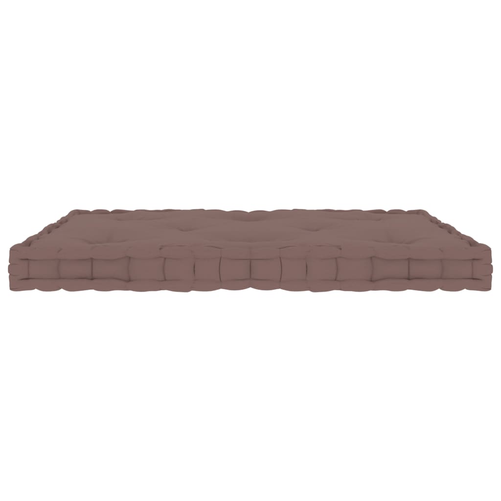 Paletten-Bodenkissen Taupe 73x40x7 cm Baumwolle