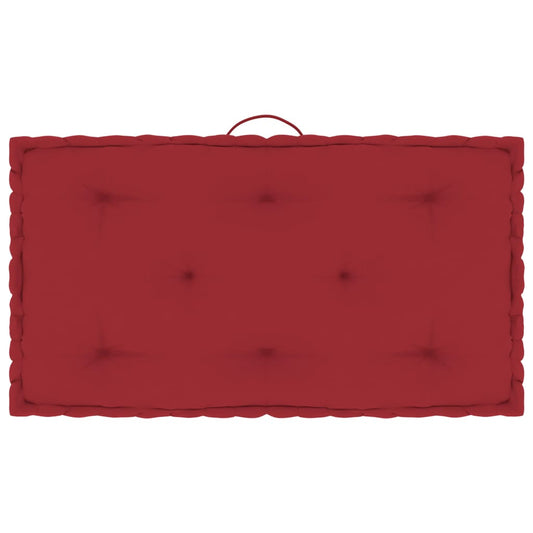 Paletten-Bodenkissen Burgunderrot 73x40x7 cm Baumwolle