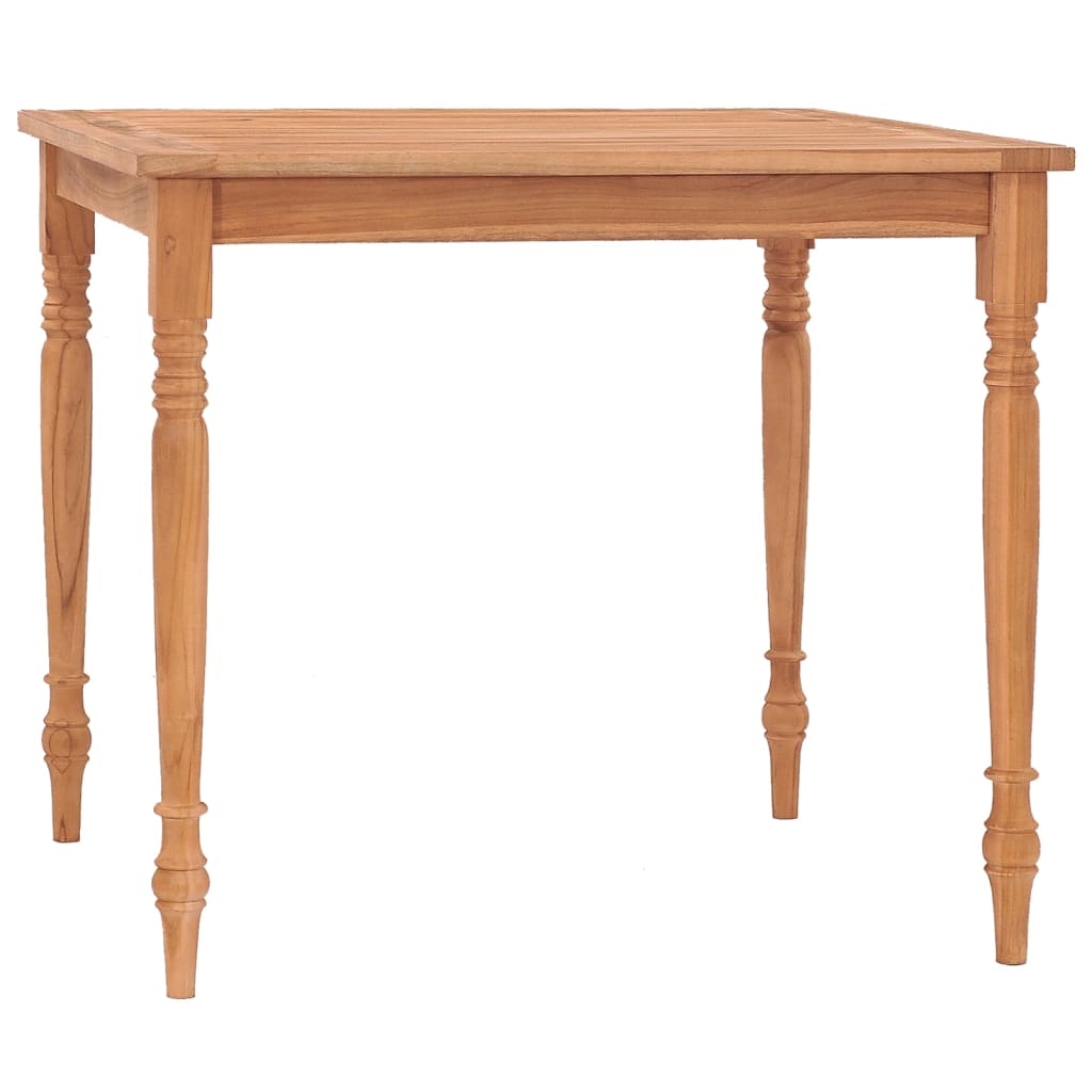 Batavia-Tisch 85x85x75 cm Teak Massivholz