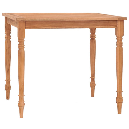 Batavia-Tisch 85x85x75 cm Teak Massivholz