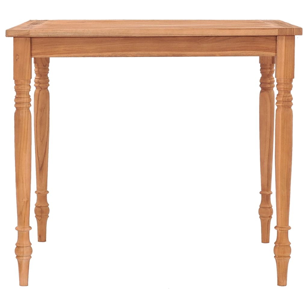 Batavia-Tisch 85x85x75 cm Teak Massivholz