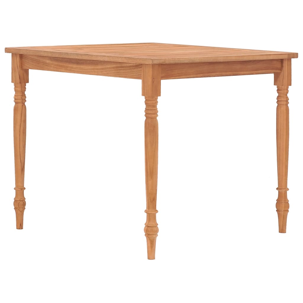 Batavia-Tisch 85x85x75 cm Teak Massivholz