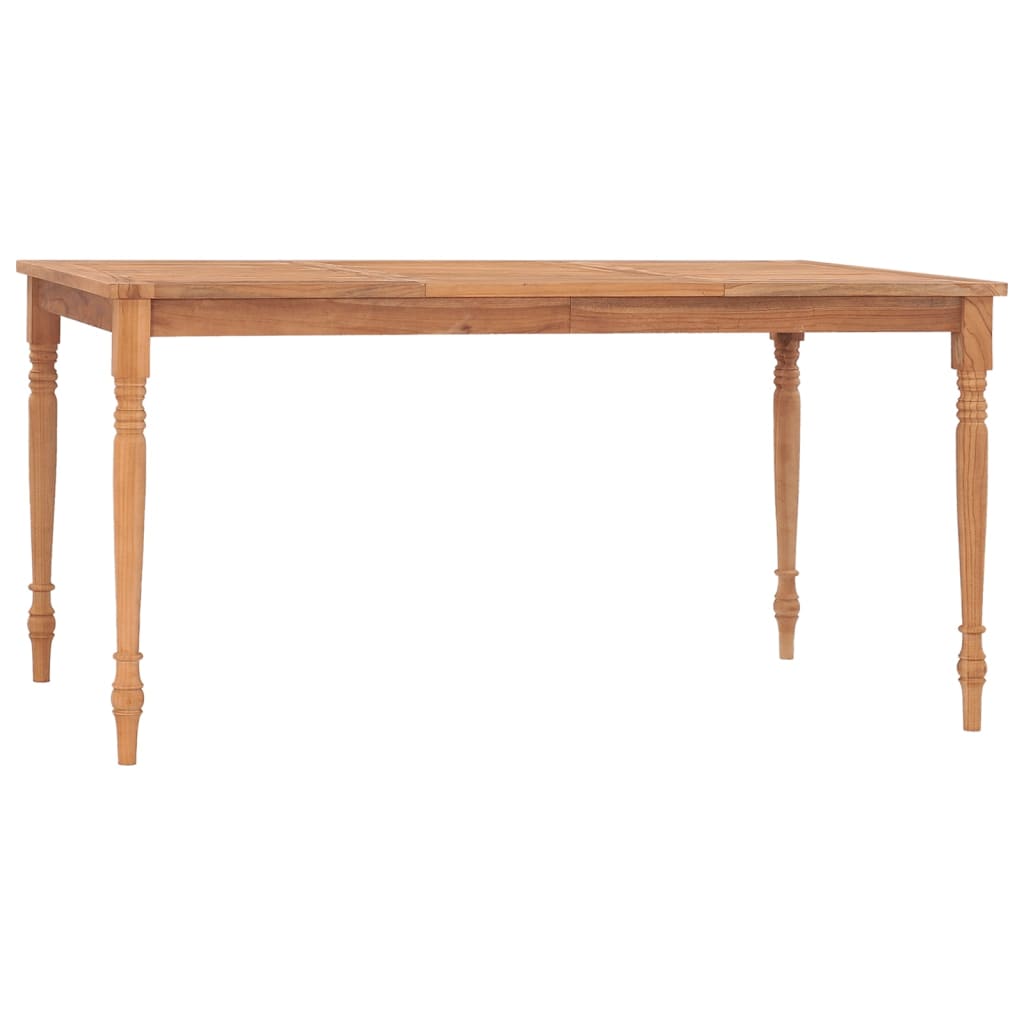 Batavia-Tisch 150x90x75 cm Teak Massivholz