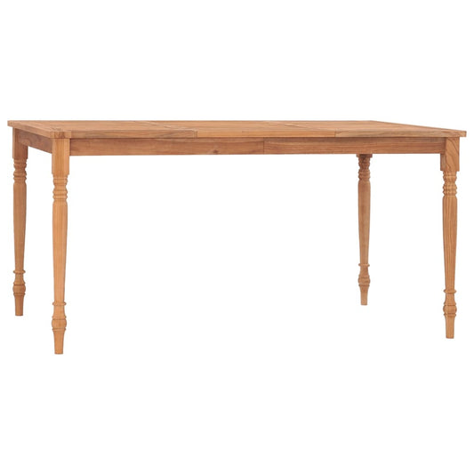 Batavia-Tisch 150x90x75 cm Teak Massivholz