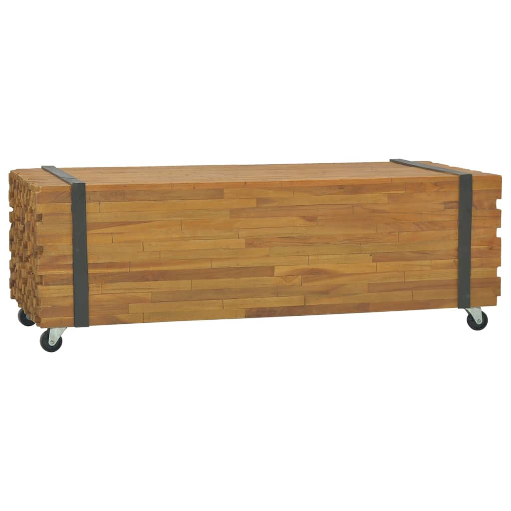 Couchtisch 110x45x38 cm Teak Massivholz