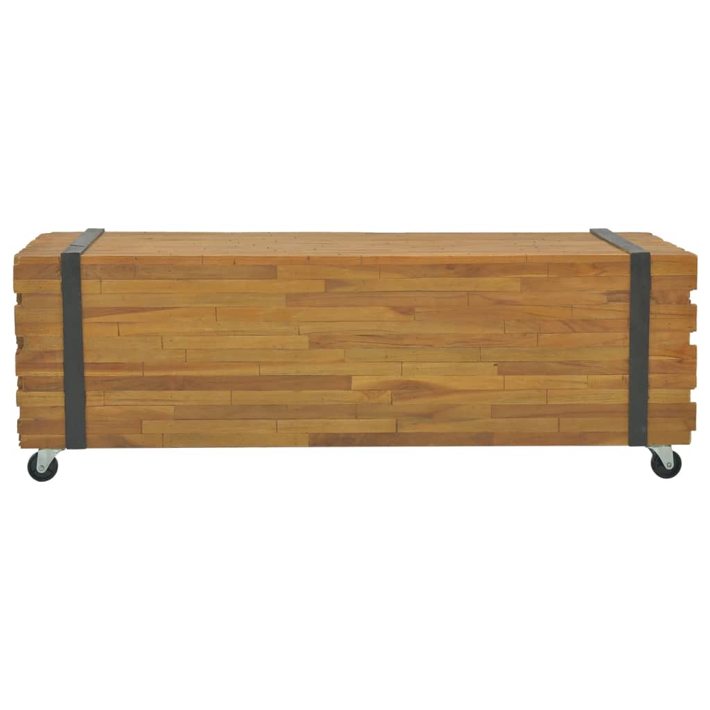 Couchtisch 110x45x38 cm Teak Massivholz
