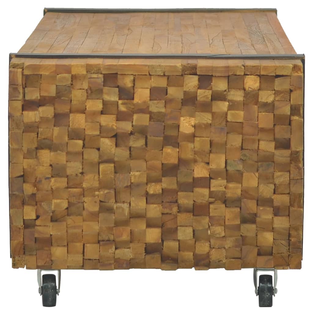 Couchtisch 110x45x38 cm Teak Massivholz