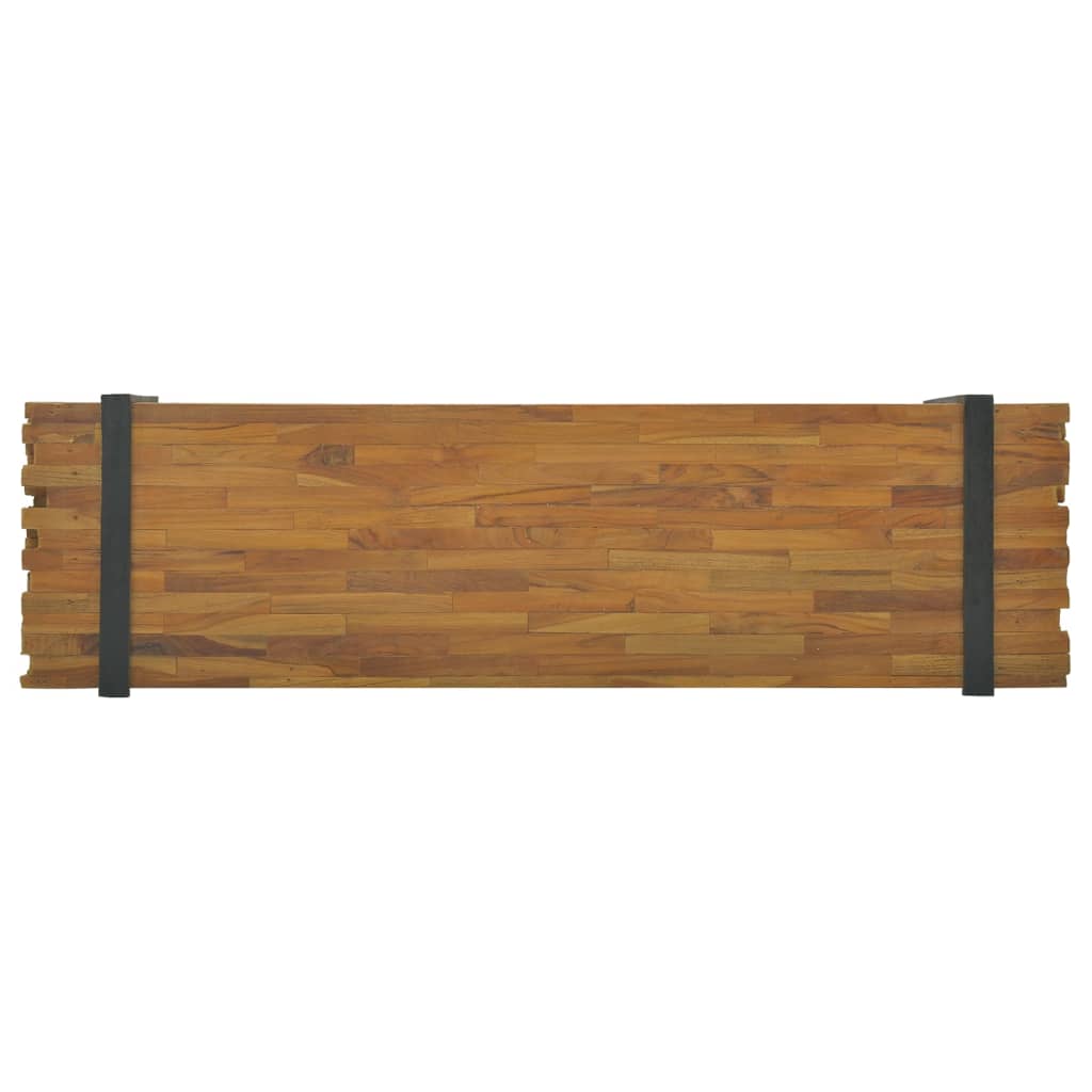 TV-Schrank 110x30x32,5 cm Massivholz Teak