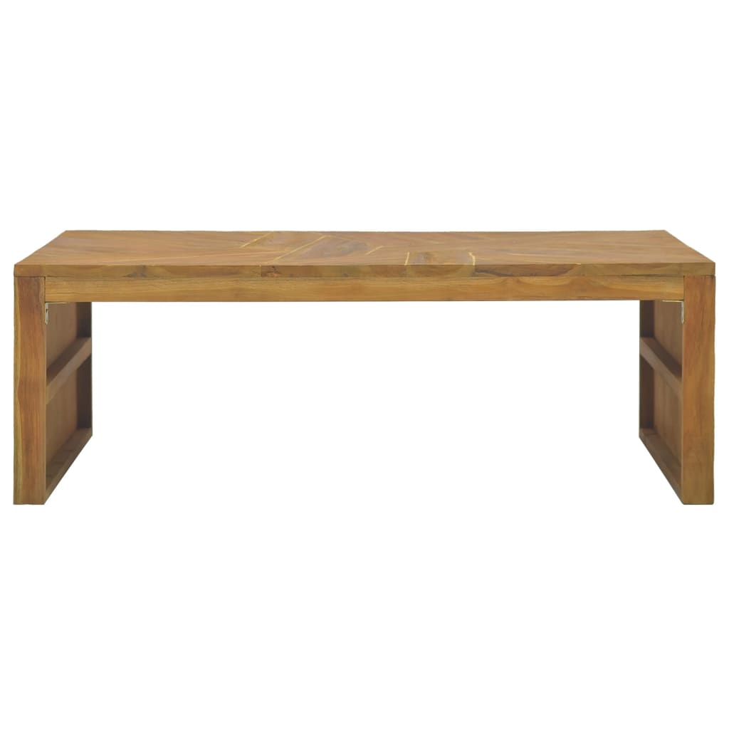 Couchtisch Erosion Teak Massivholz 110x60x38 cm