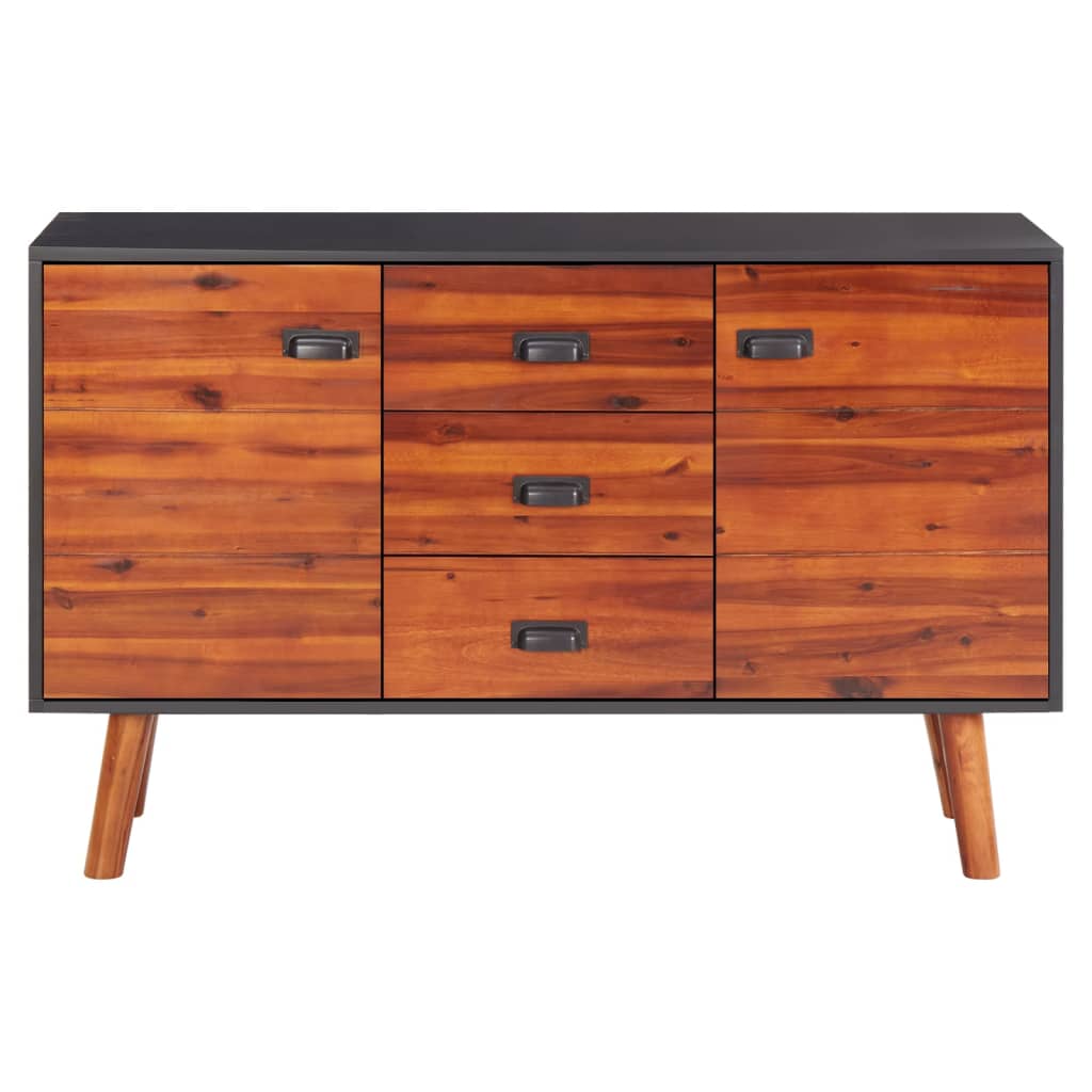 Sideboard 110x35x70 cm Massivholz Akazie und MDF