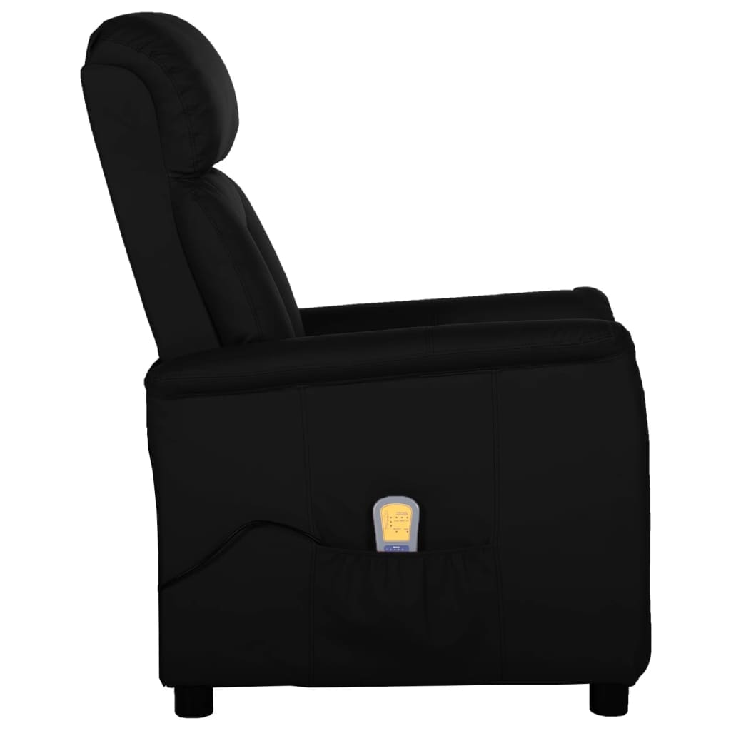 Massagesessel Schwarz Kunstleder