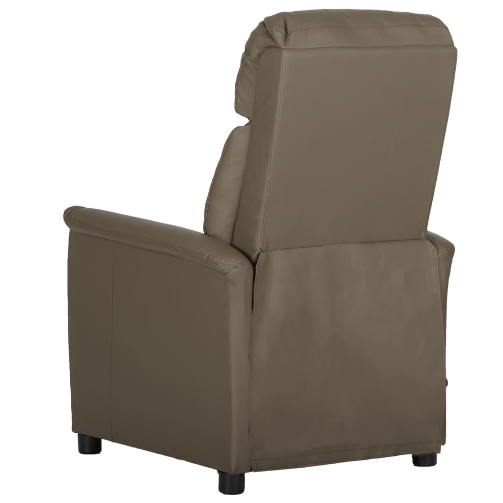 Massagesessel Grau Kunstleder