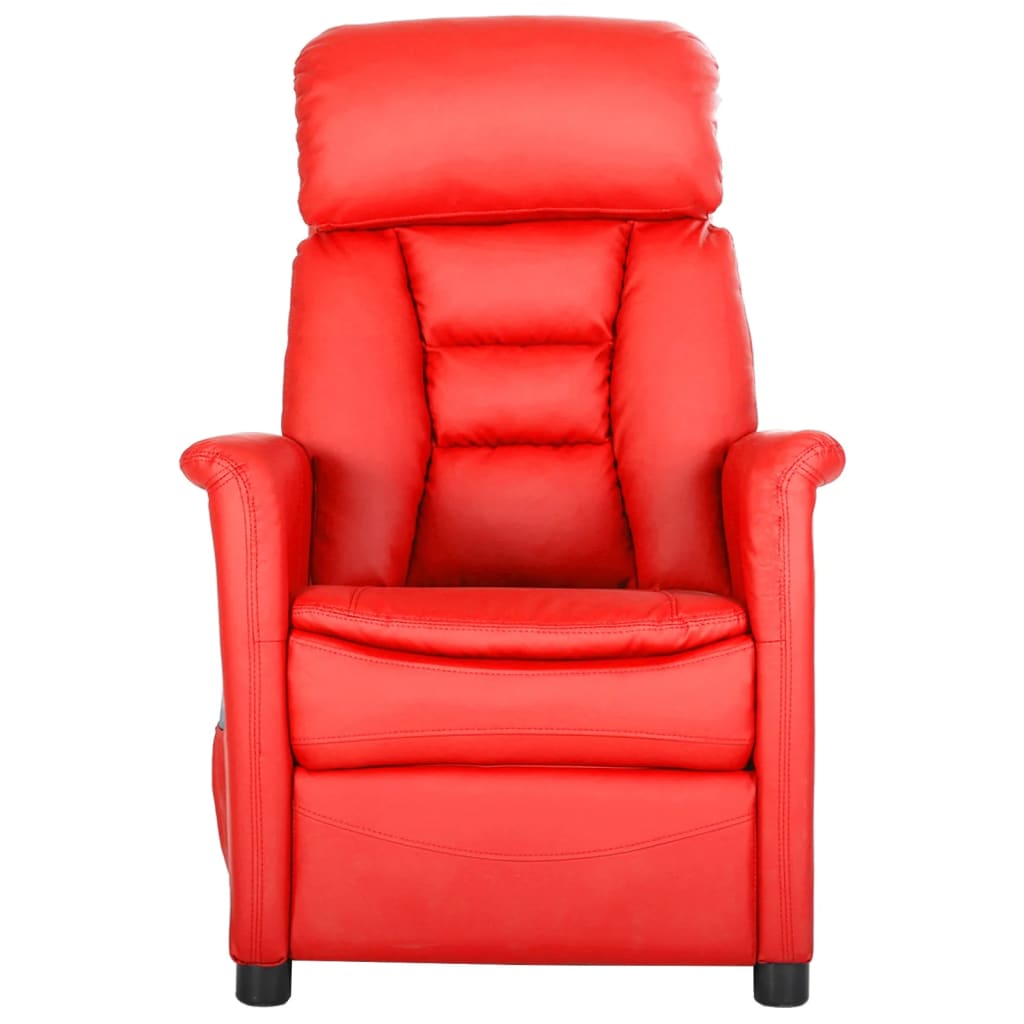 Massagesessel Rot Kunstleder