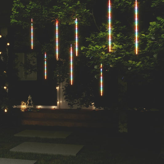 Meteorlichter 8 Stk. 50 cm Mehrfarbig 288 LEDs Indoor Outdoor