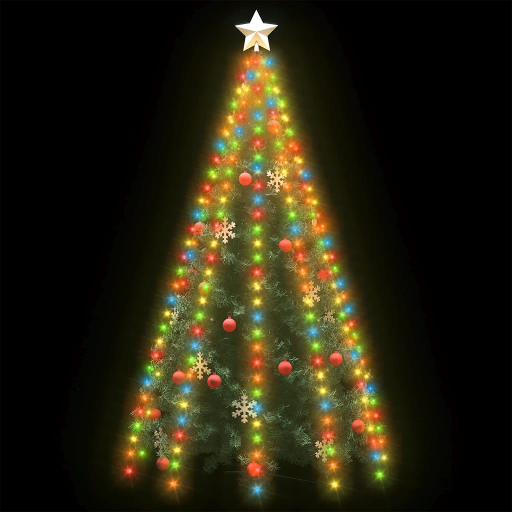 Weihnachtsbaum-Lichternetz mit 250 LEDs Bunt 250 cm