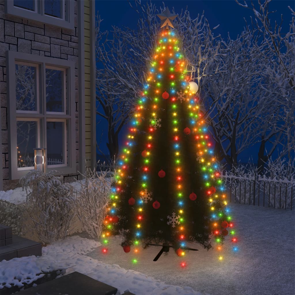 Weihnachtsbaum-Lichternetz mit 250 LEDs Bunt 250 cm
