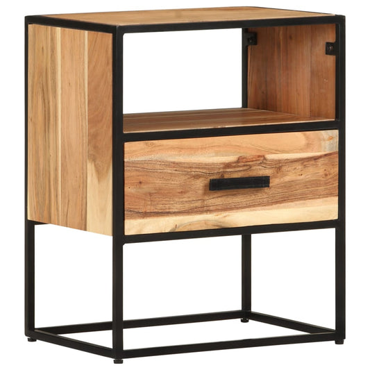 Nachttisch 40x30x50 cm Massivholz Akazie