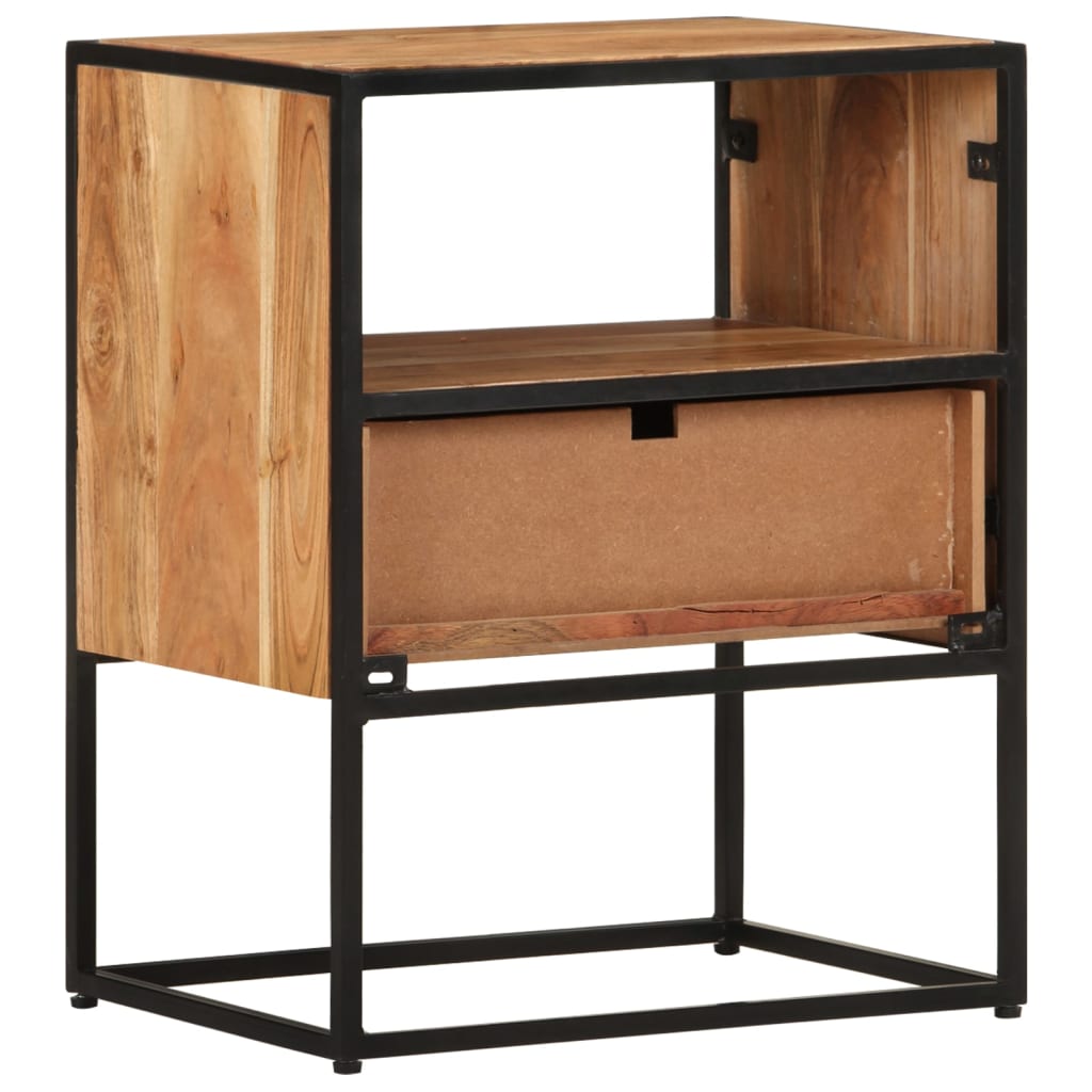 Nachttisch 40x30x50 cm Massivholz Akazie
