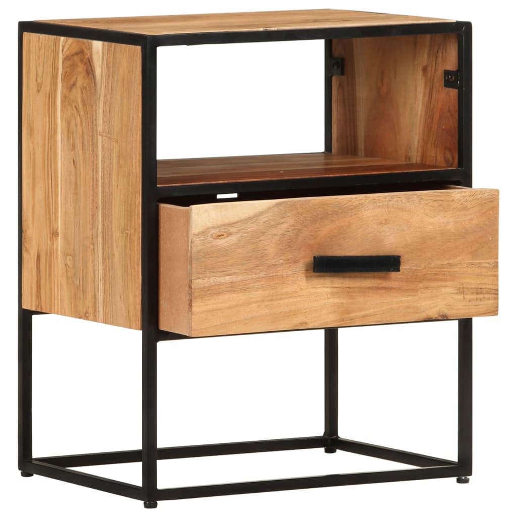 Nachttisch 40x30x50 cm Massivholz Akazie