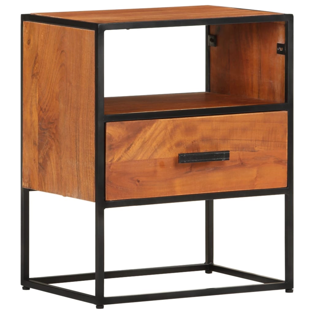 Nachttisch 40x30x50 cm Massivholz Akazie