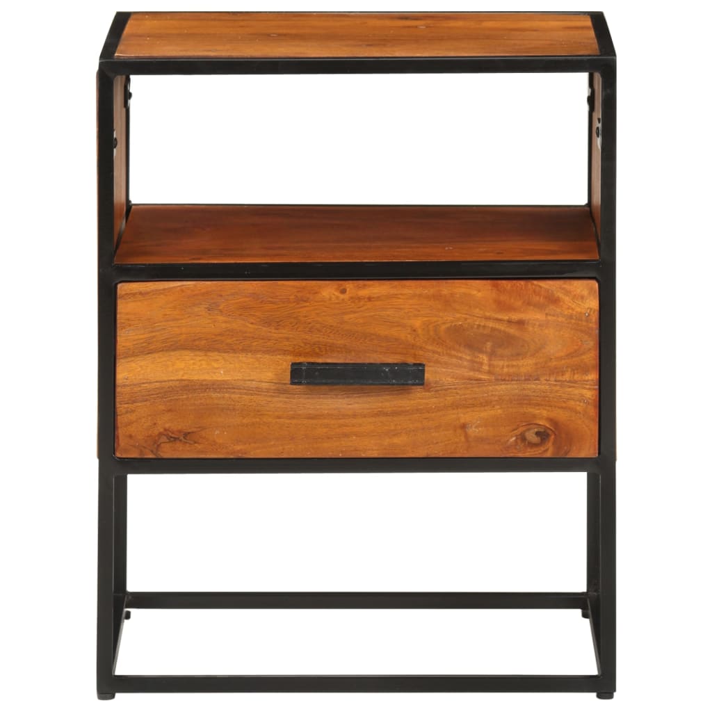 Nachttisch 40x30x50 cm Massivholz Akazie