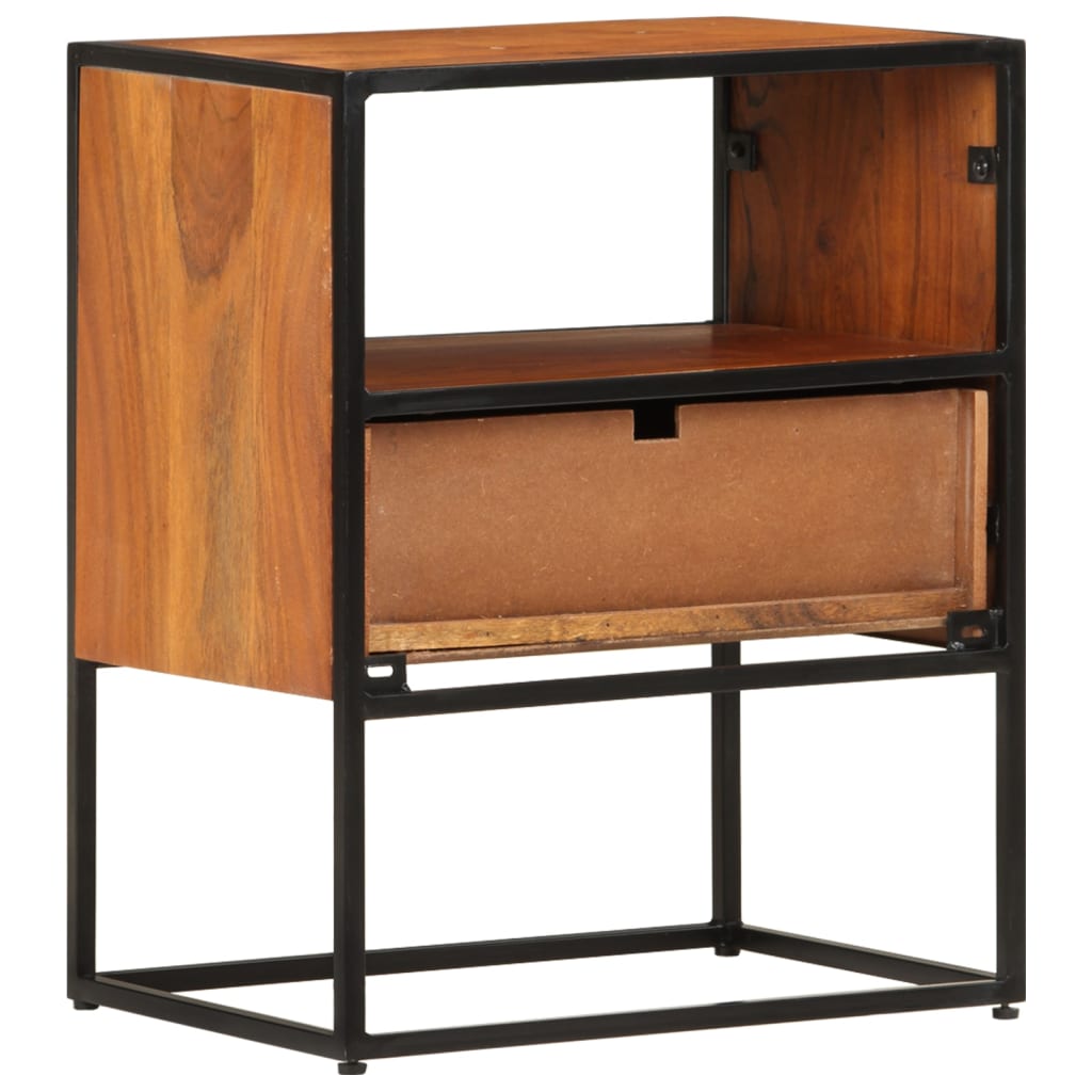 Nachttisch 40x30x50 cm Massivholz Akazie