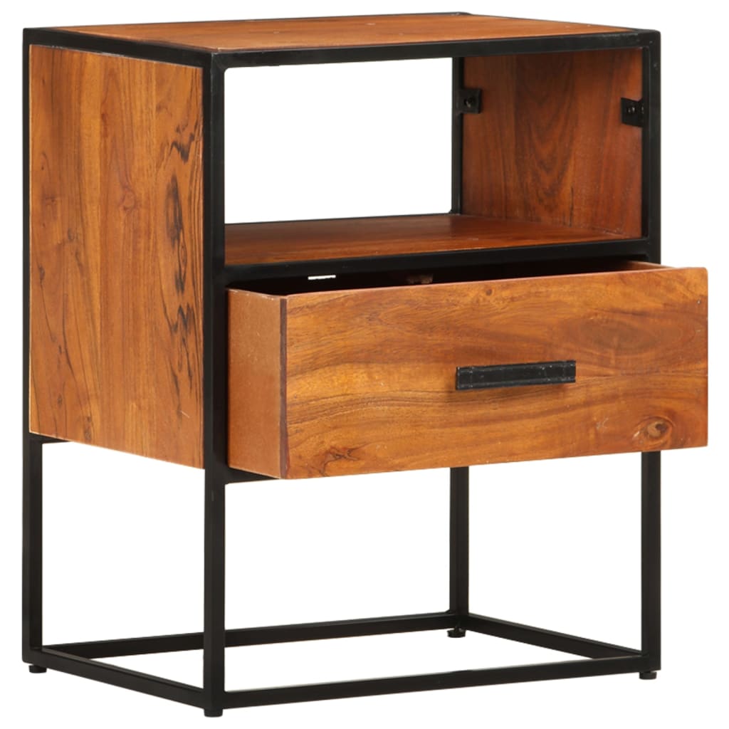 Nachttisch 40x30x50 cm Massivholz Akazie