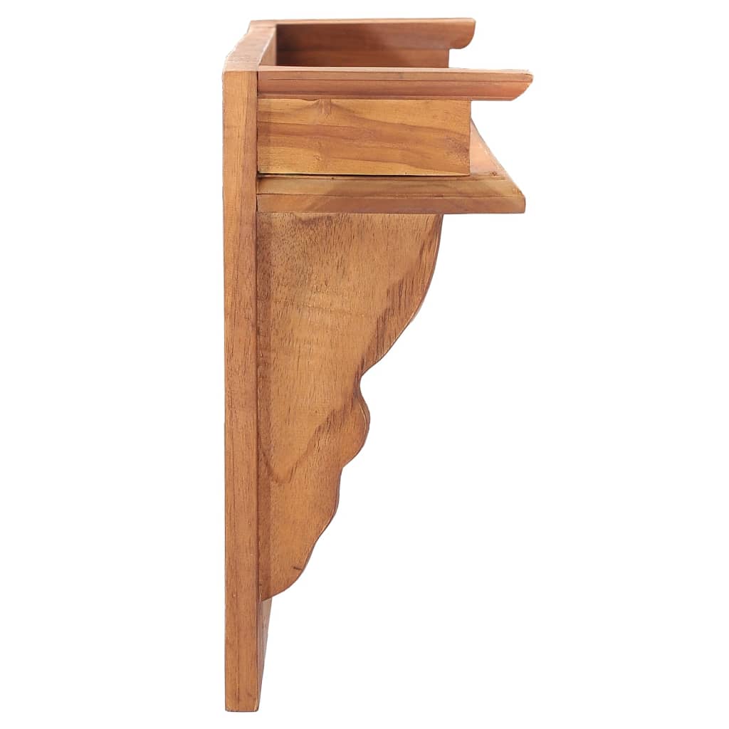 Wandgarderobe 80x16,5x35 cm Massivholz Teak