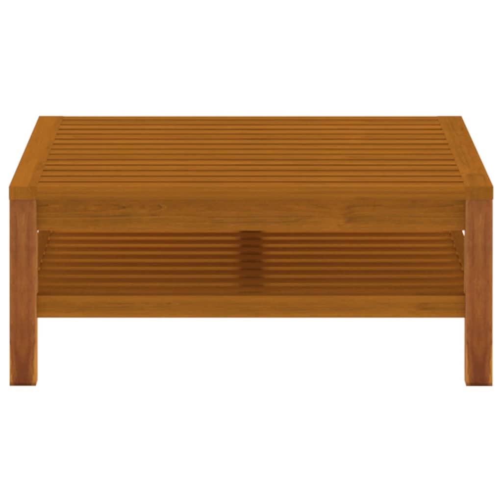 3-tlg. Garten-Lounge-Set mit Cremeweißen Kissen Akazienholz