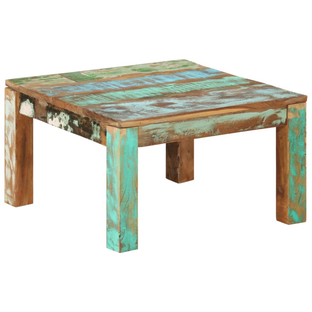 Couchtisch 60x60x35 cm Altholz Massiv