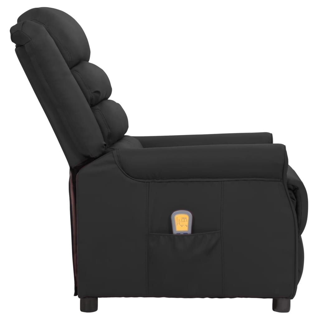 Massagesessel Schwarz Kunstleder