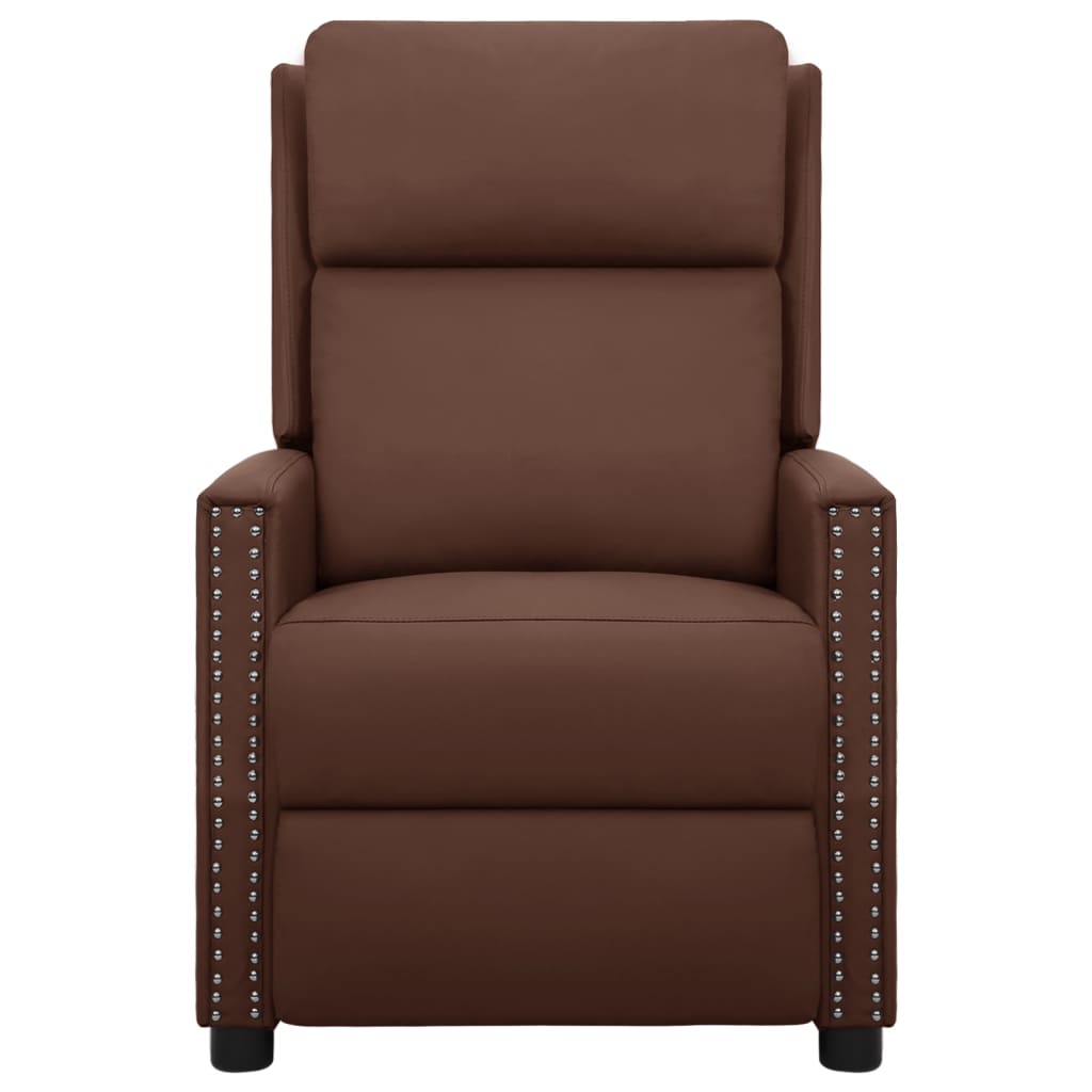 Massagesessel Braun Kunstleder