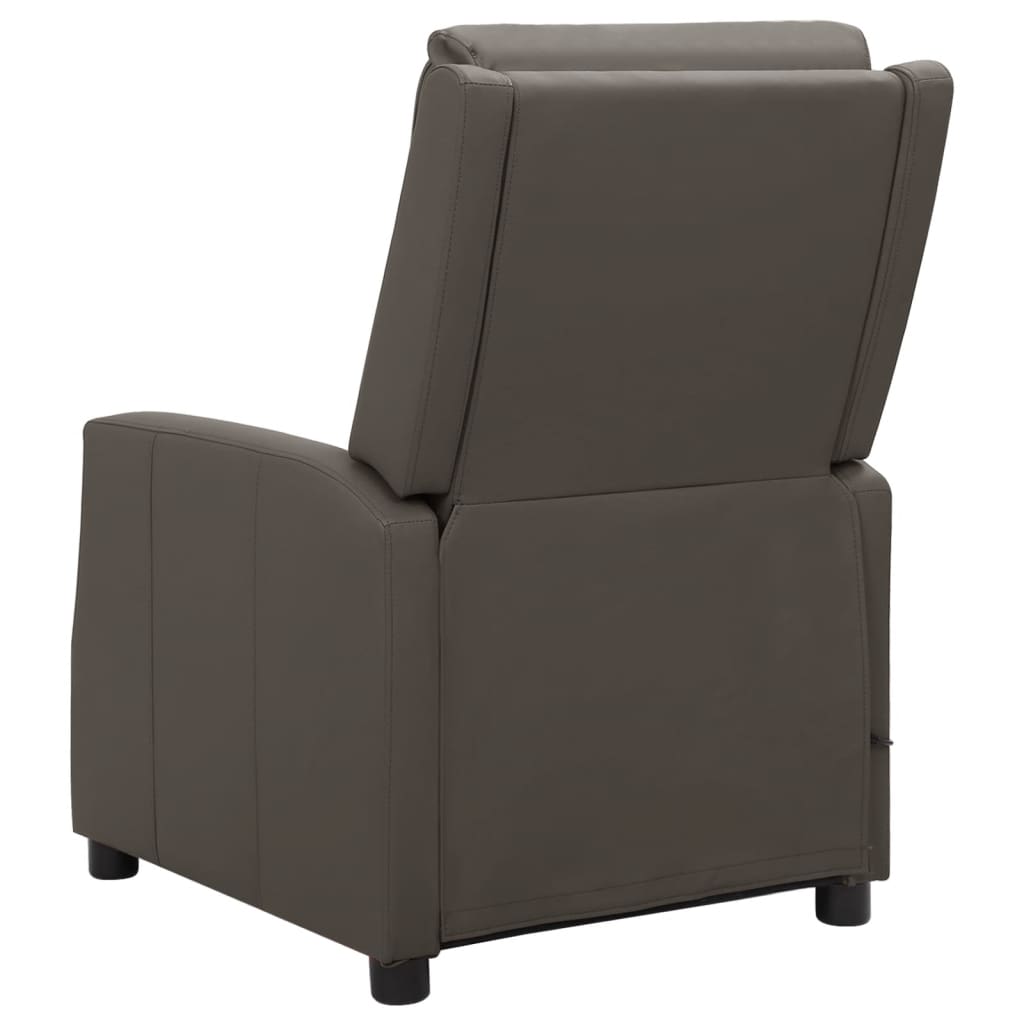 Massagesessel Grau Kunstleder