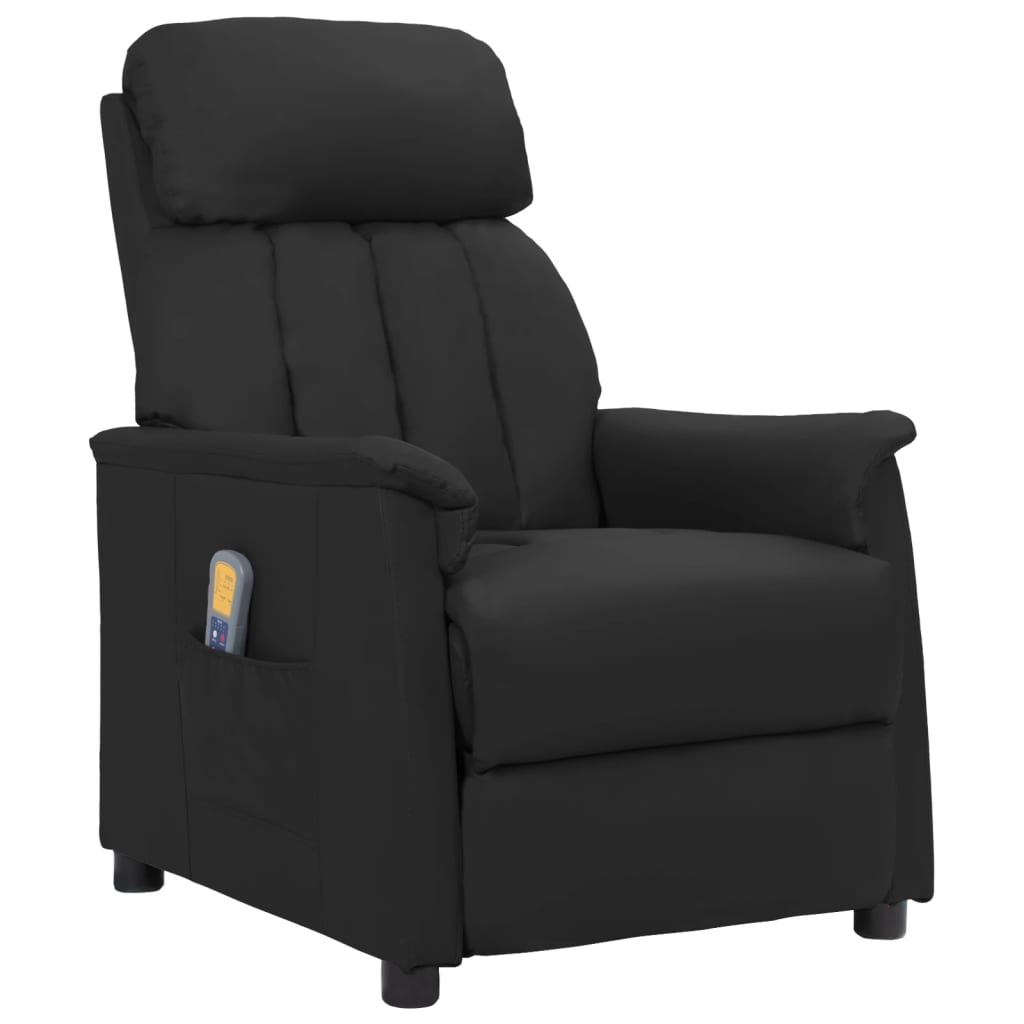 Massagesessel Schwarz Kunstleder