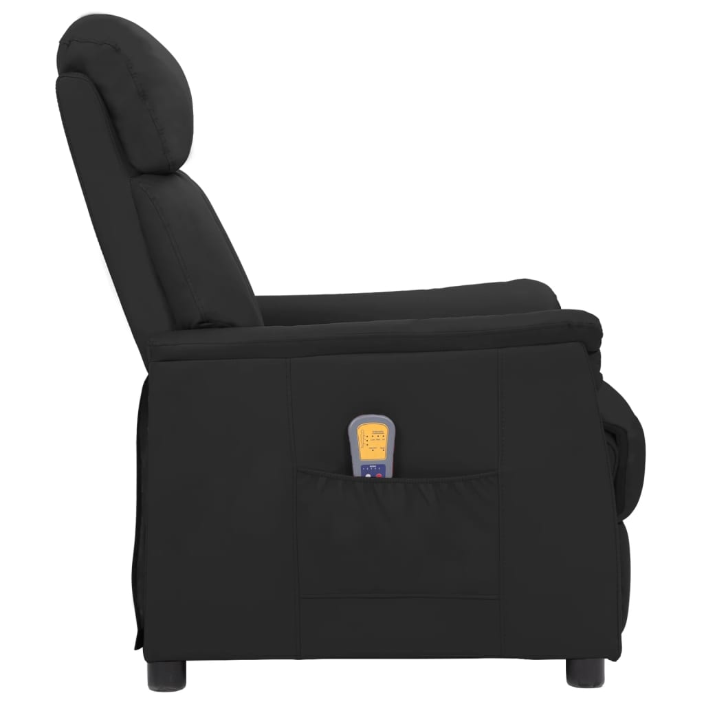 Massagesessel Schwarz Kunstleder