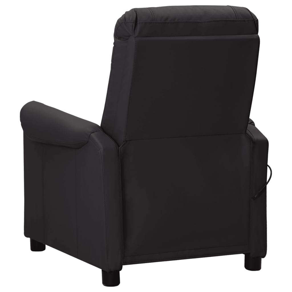 Massagesessel Schwarz Kunstleder