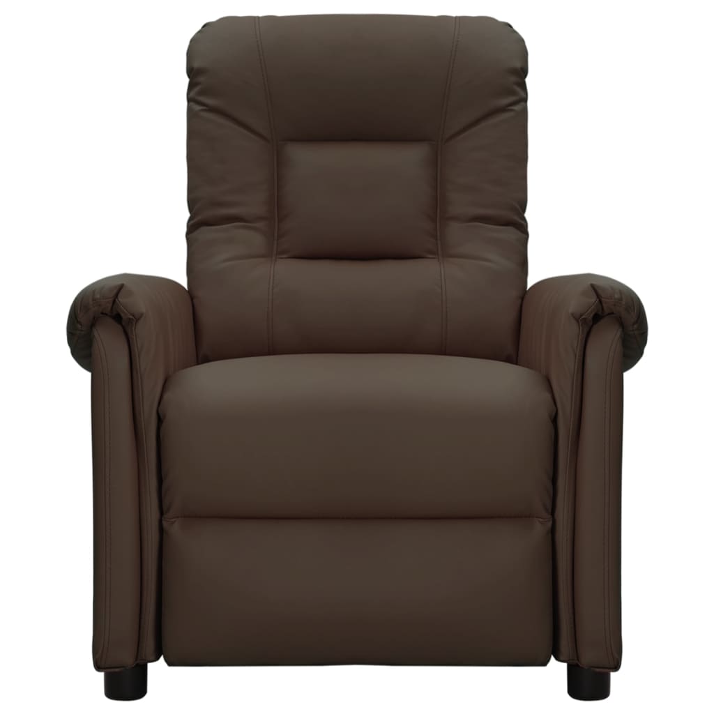 Massagesessel Braun Kunstleder